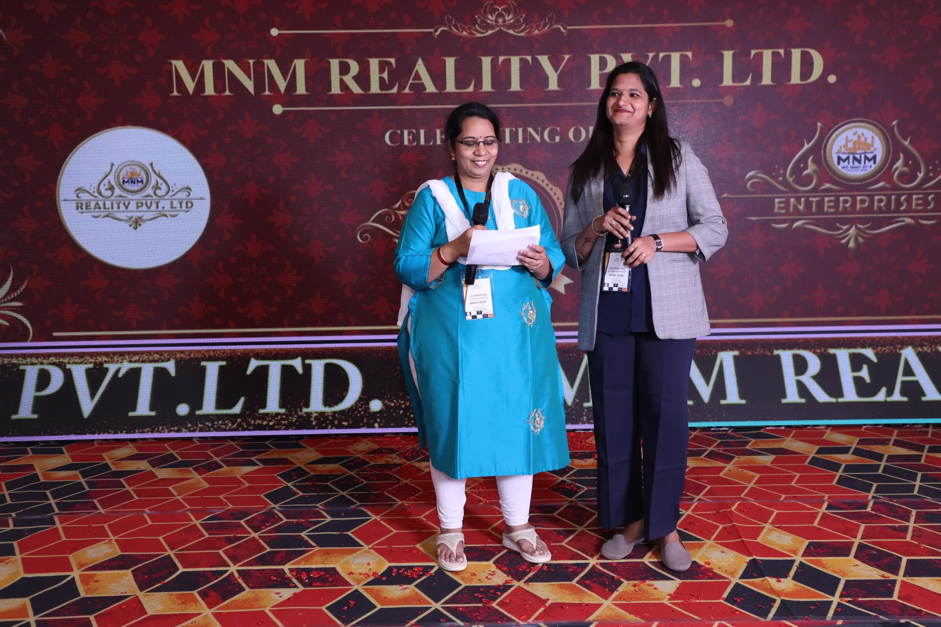 MNM Enterprises Anniversary Celebration employees celebrating together