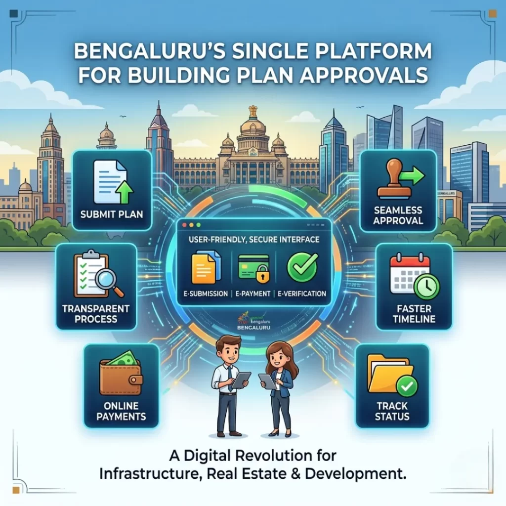 Bengaluru building plan approvals through new digital platform by MNM Enterprises for construction projects
